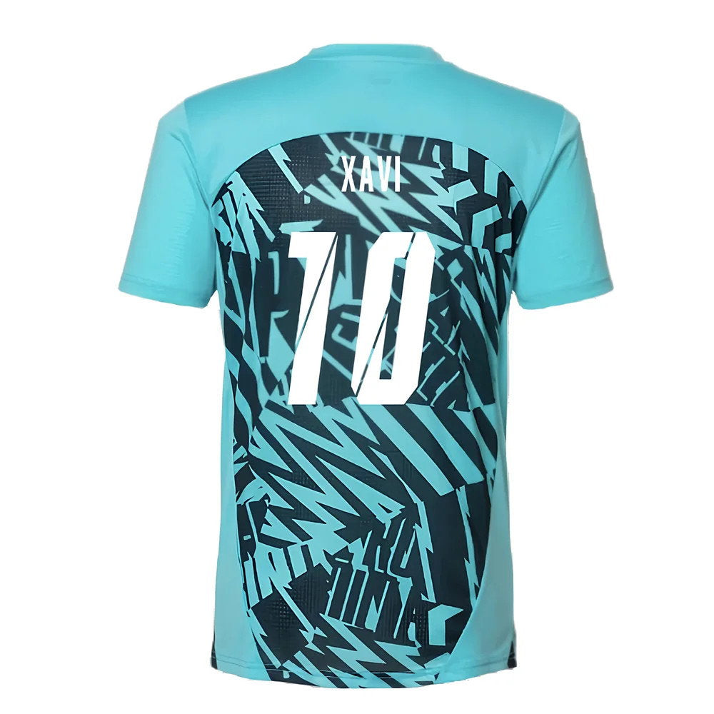 2024-2025 Red Bull Leipzig Pre-Match SS Shirt (Aqua) (Xavi 10)_2