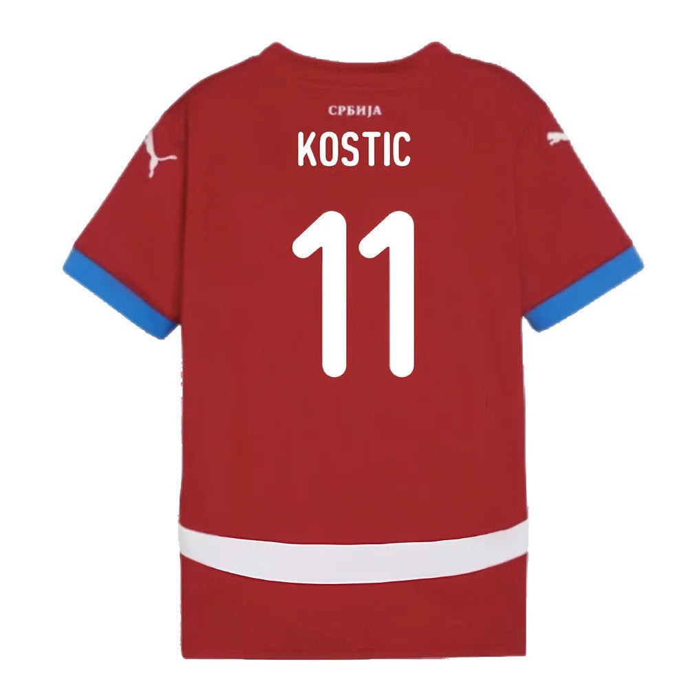 2024-2025 Serbia Home Shirt (Kids) (Kostic 11)_2