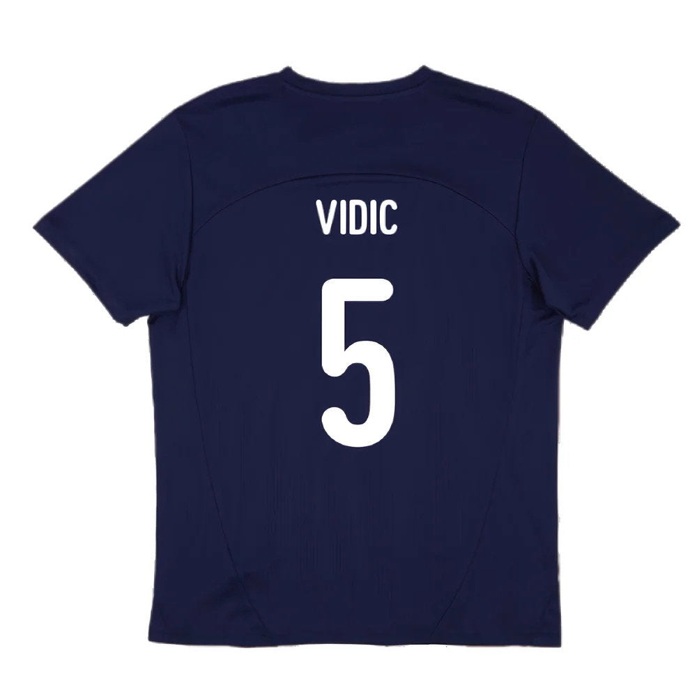 2024-2025 Serbia Training Jersey (Navy) (Vidic 5)_2