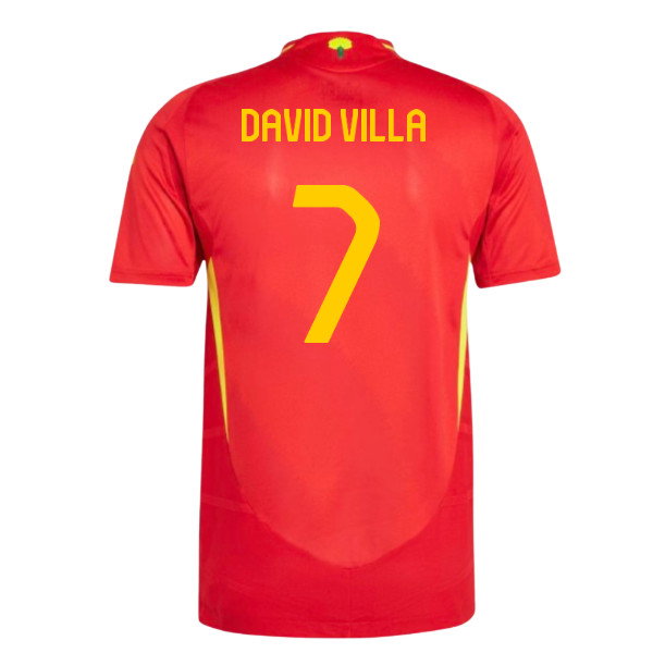 2024-2025 Spain Authentic Home Shirt (David Villa 7)_0