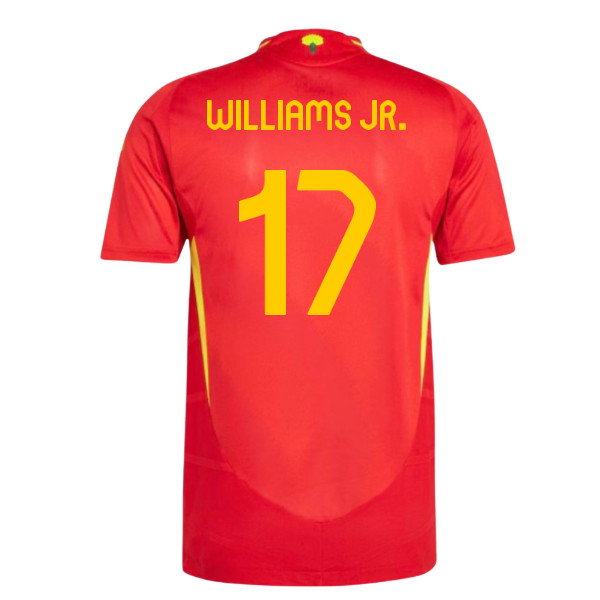 2024-2025 Spain Authentic Home Shirt (Williams JR. 17)_0