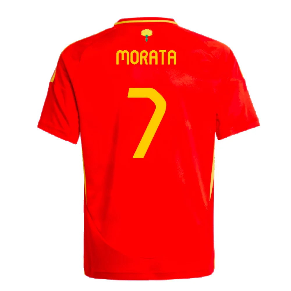 2024-2025 Spain Home Shirt (Kids) (Morata 7)_2