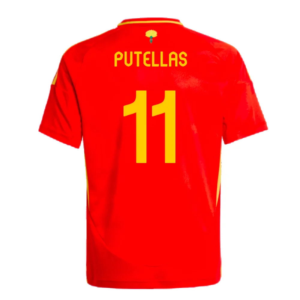 2024-2025 Spain Home Shirt (Kids) (Putellas 11)_2