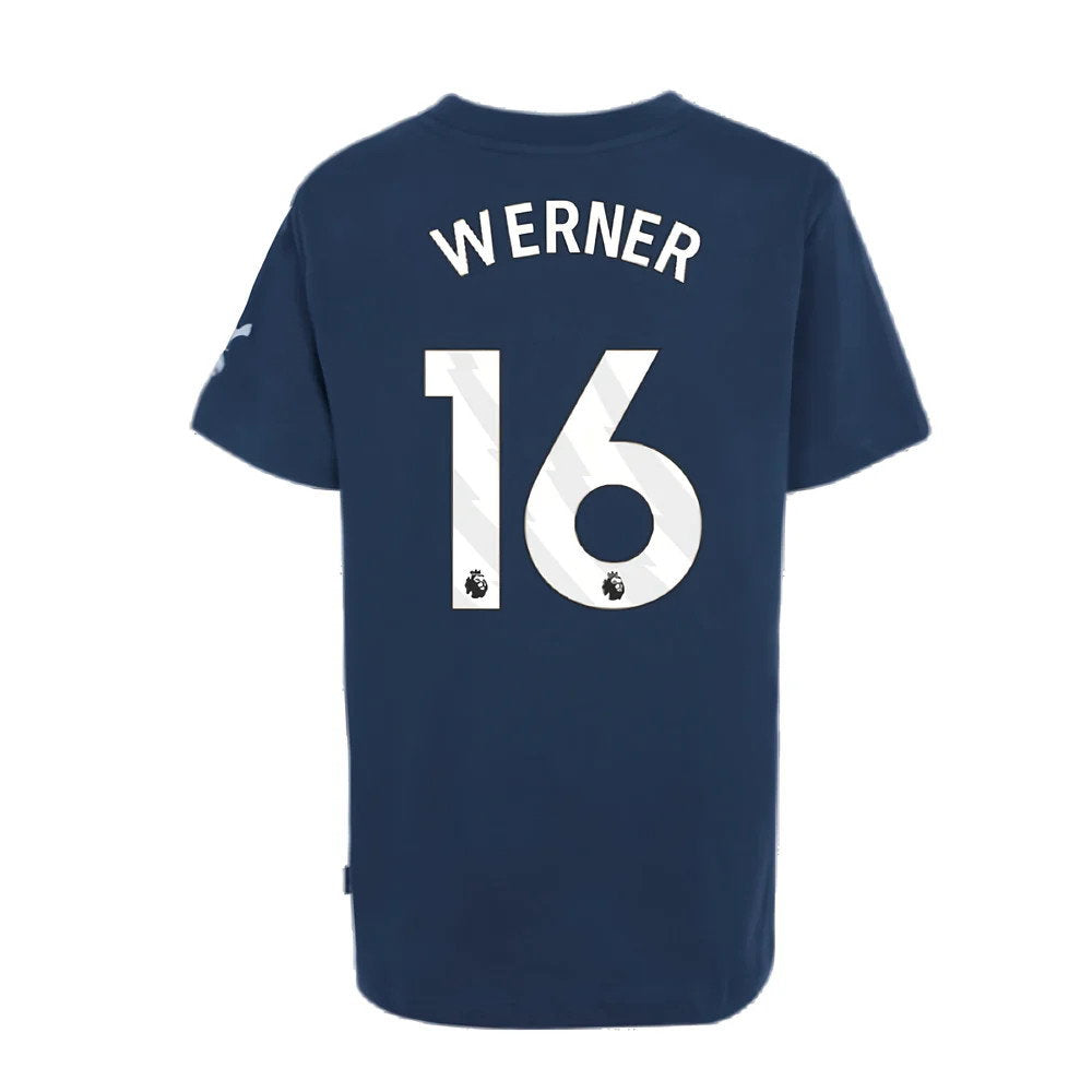 2024-2025 Tottenham Hotspur Just Do It T-Shirt (Navy) - Kids (Werner 16)_2