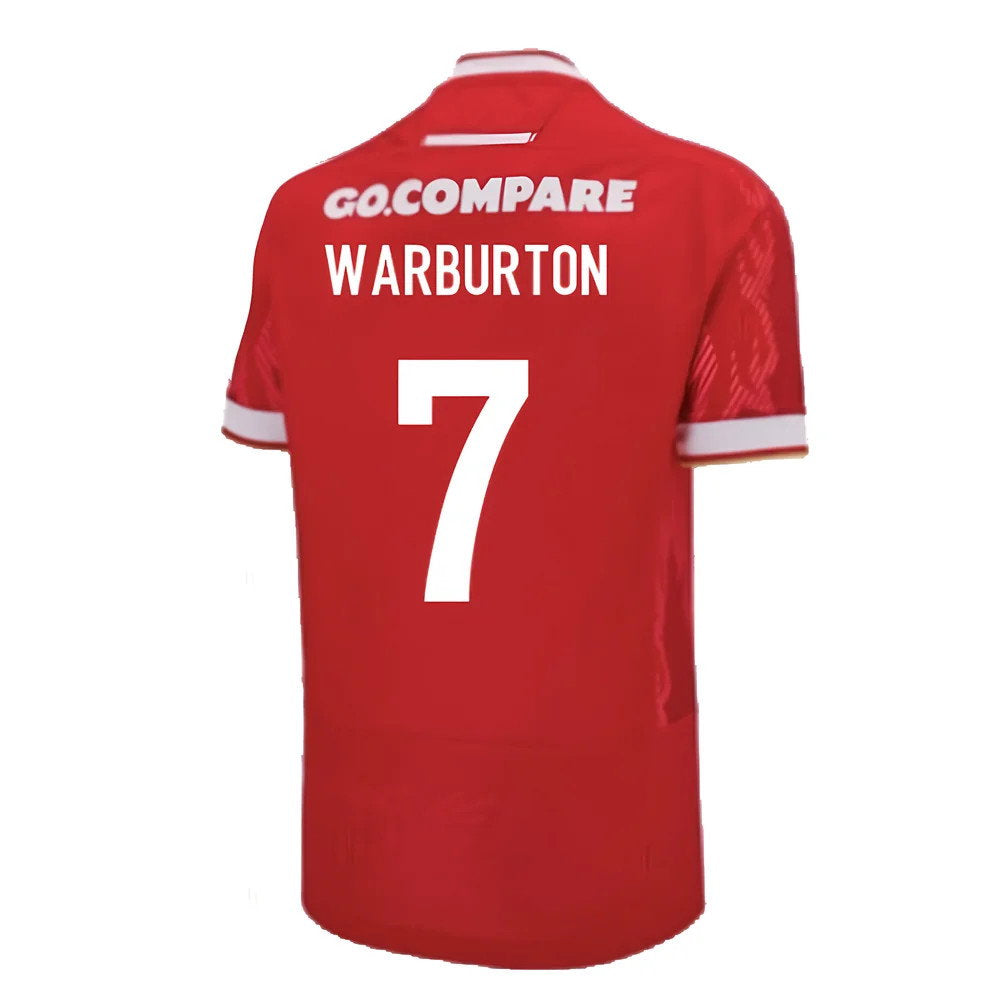2024-2025 Wales Home Poly Replica Rugby Shirt (Warburton 7)_2