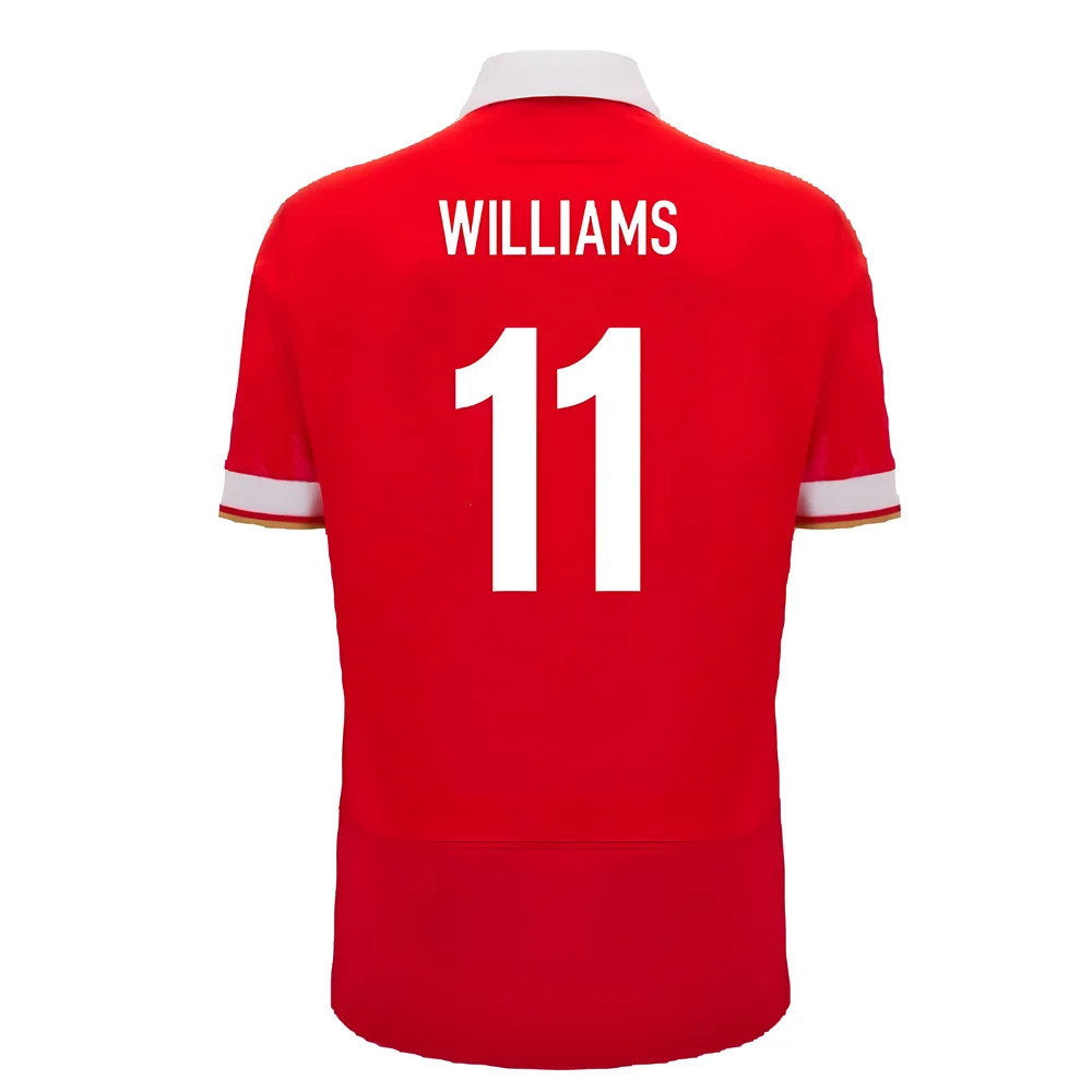 2024-2025 Wales WRU Home Cotton Rugby Shirt (Williams 11)_2