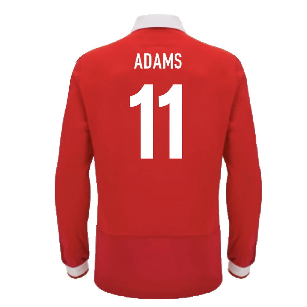 2024-2025 Wales WRU Home LS Cotton Rugby Shirt (Adams 11)_2