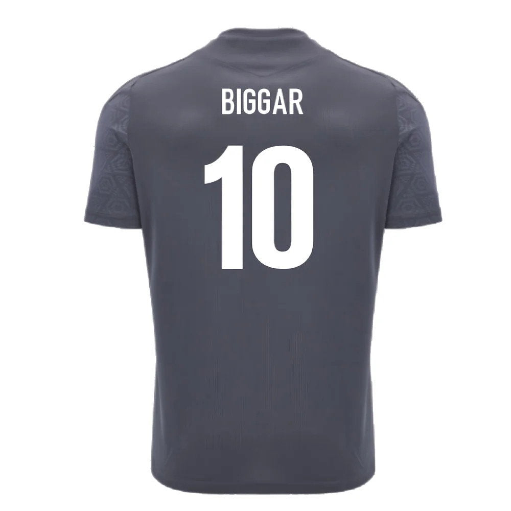 2024-2025 Wales WRU Rugby Training Poly Shirt (Anthracite) - Kids (Biggar 10)_2