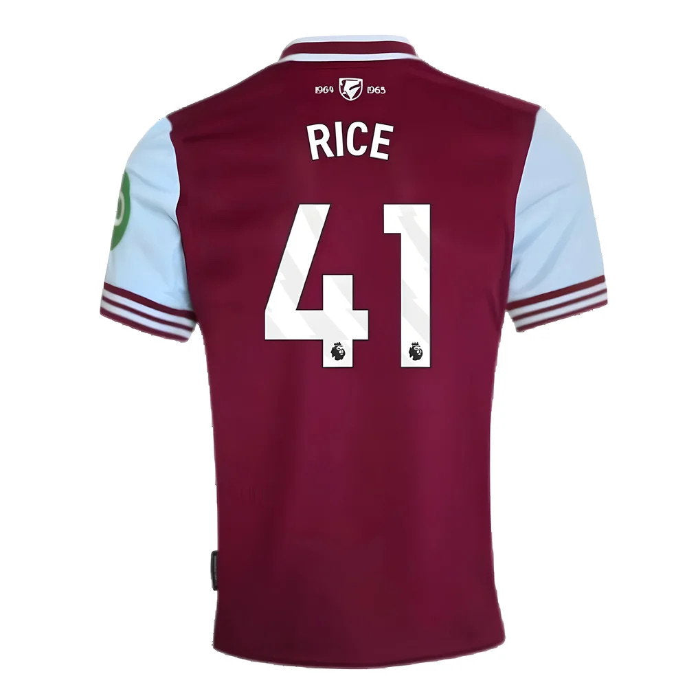 2024-2025 West Ham Home Shirt (Rice 41)_2