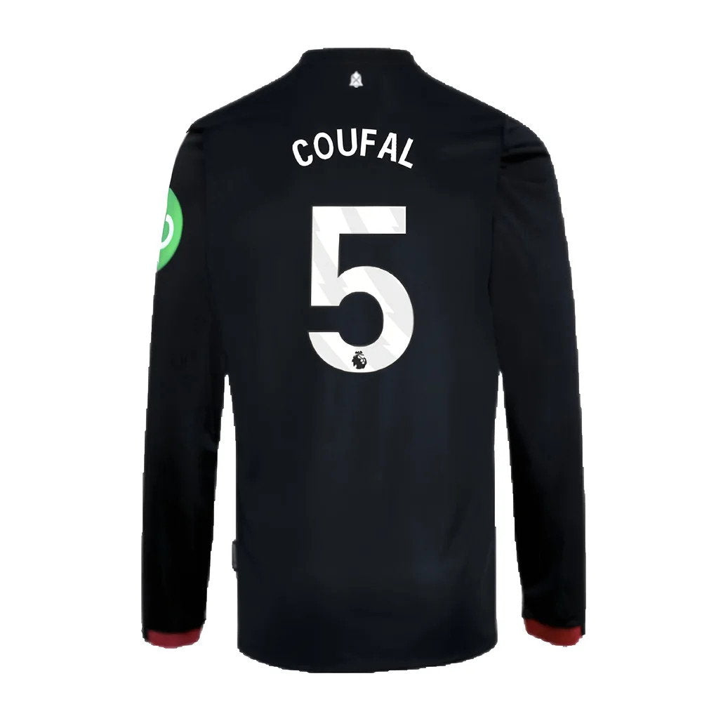 2024-2025 West Ham Long Sleeve Away Shirt (Kids) (Coufal 5)_2