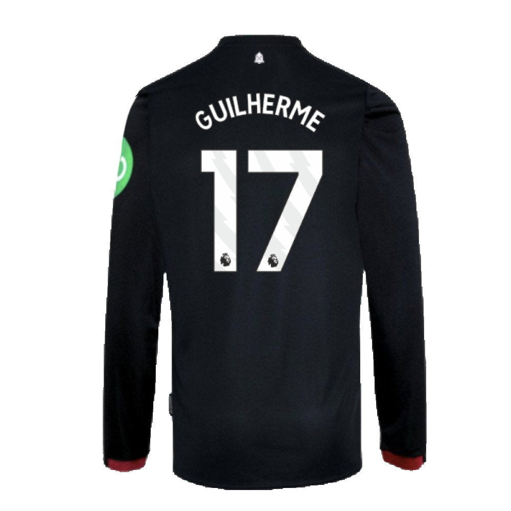 2024-2025 West Ham Long Sleeve Away Shirt (Kids) (Guilherme 17)_2