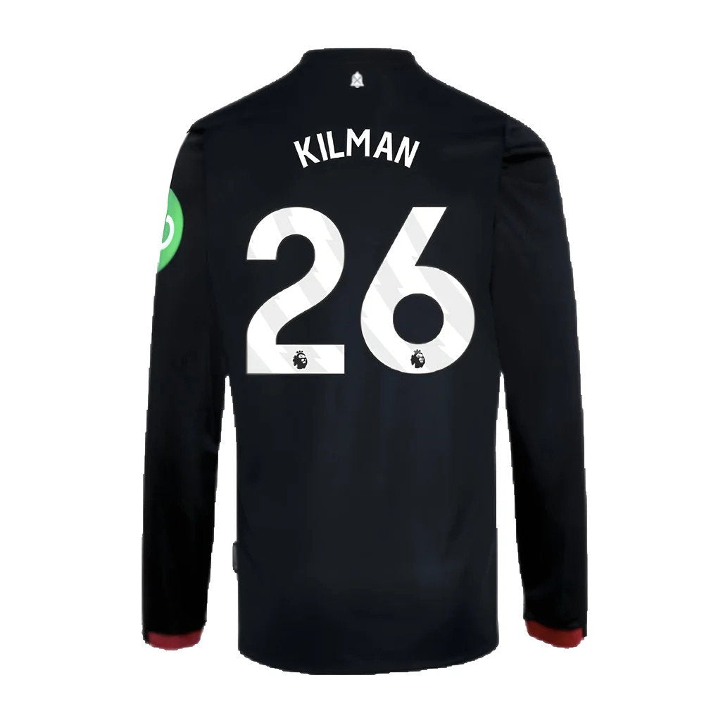 2024-2025 West Ham Long Sleeve Away Shirt (Kids) (Kilman 26)_2