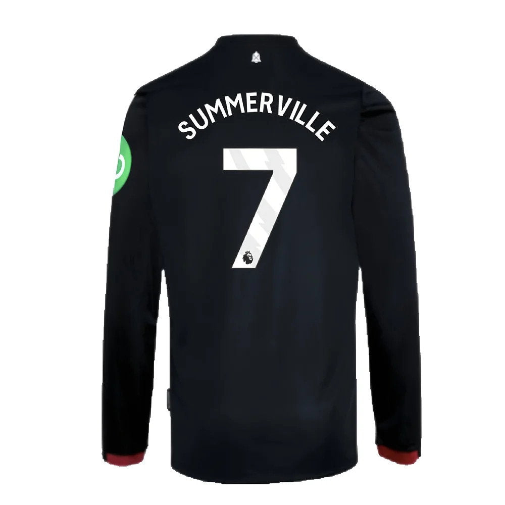 2024-2025 West Ham Long Sleeve Away Shirt (Kids) (Summerville 7)_2
