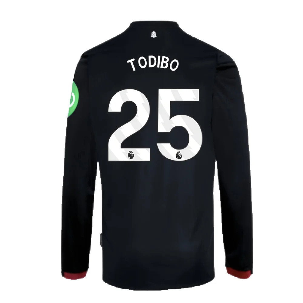 2024-2025 West Ham Long Sleeve Away Shirt (Kids) (Todibo 25)_2
