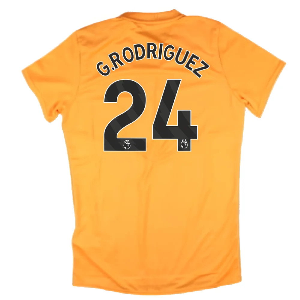 2024-2025 West Ham Training Jersey (Orange) - Kids (G.Rodriguez 24)_2
