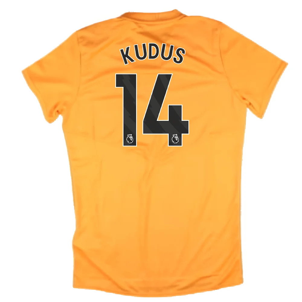 2024-2025 West Ham Training Jersey (Orange) - Kids (Kudus 14)_2