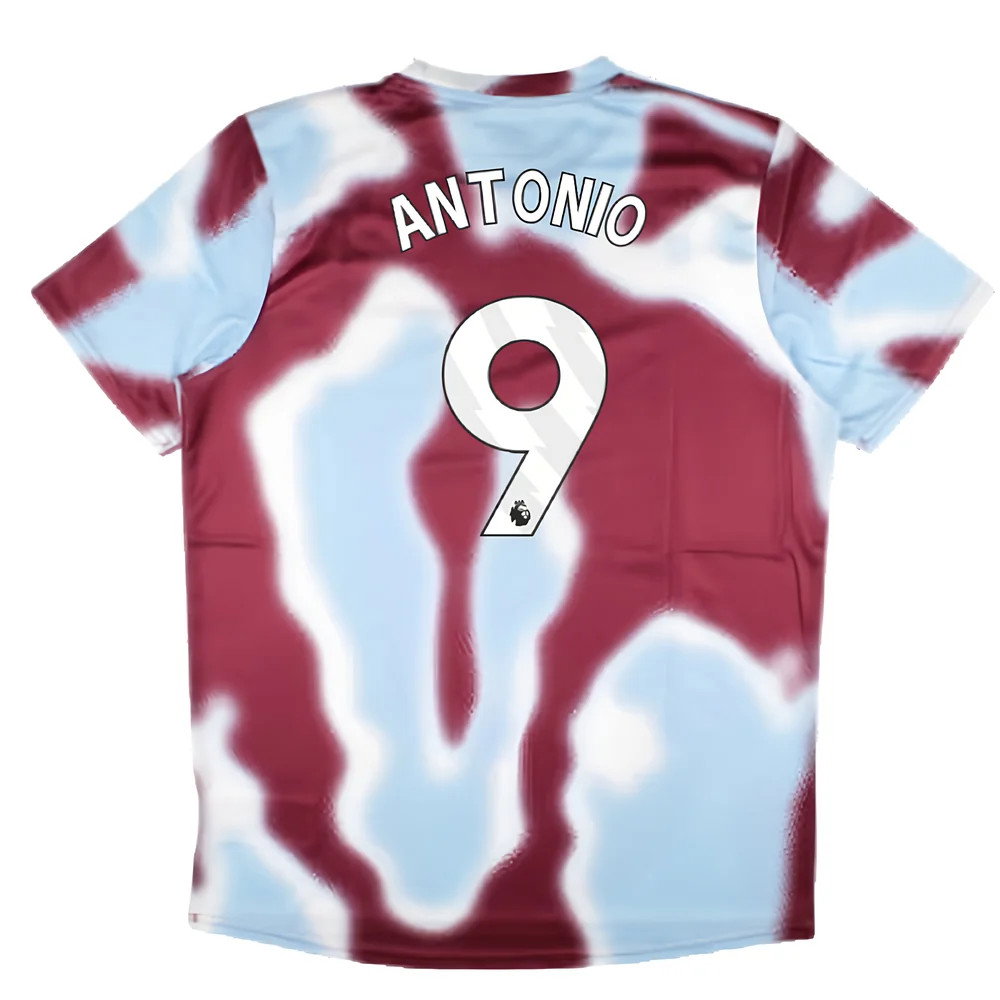 2024-2025 West Ham Warm Up Jersey (New Claret) (Antonio 9)_2