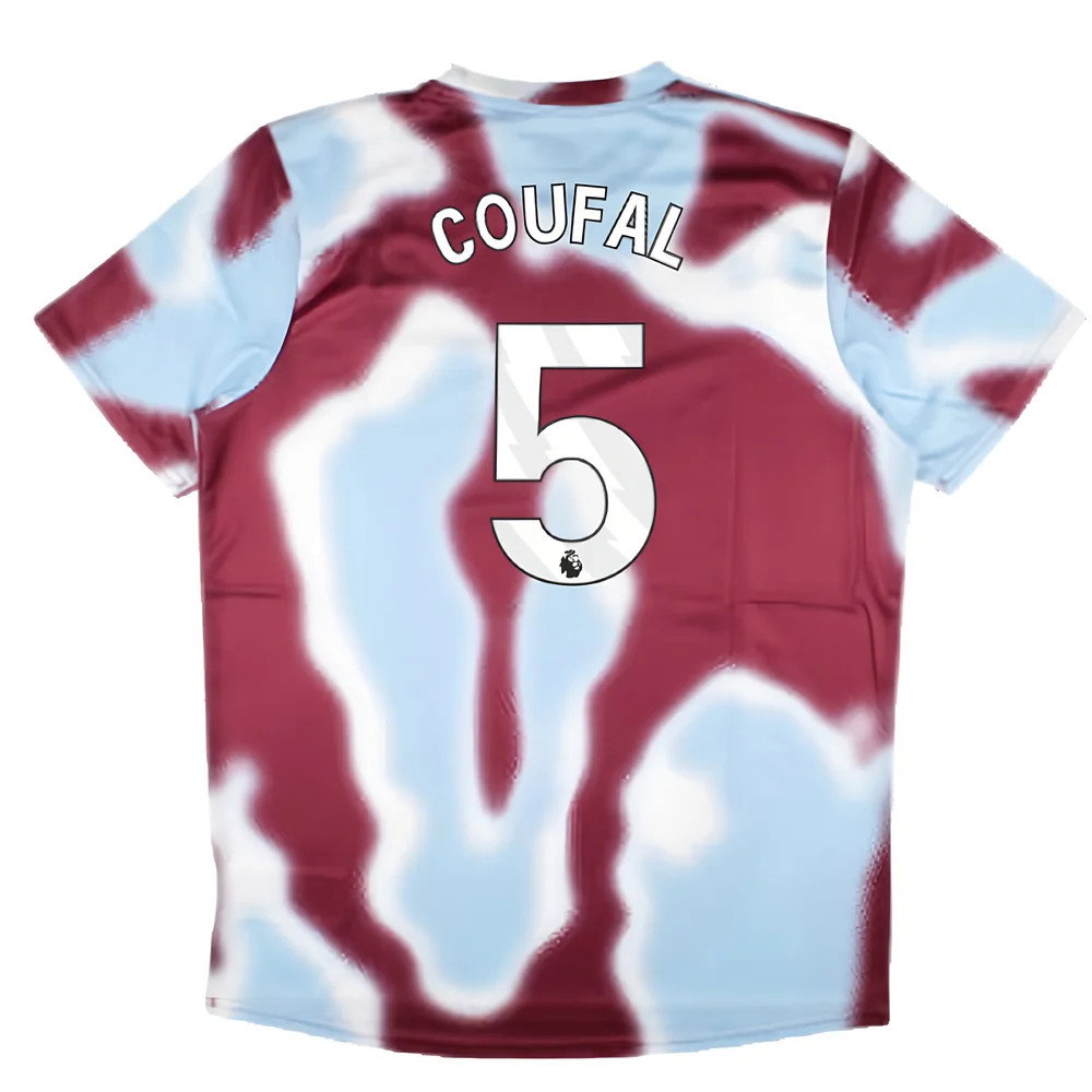2024-2025 West Ham Warm Up Jersey (New Claret) (Coufal 5)_2