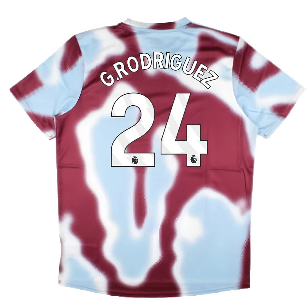 2024-2025 West Ham Warm Up Jersey (New Claret) (G.Rodriguez 24)_2