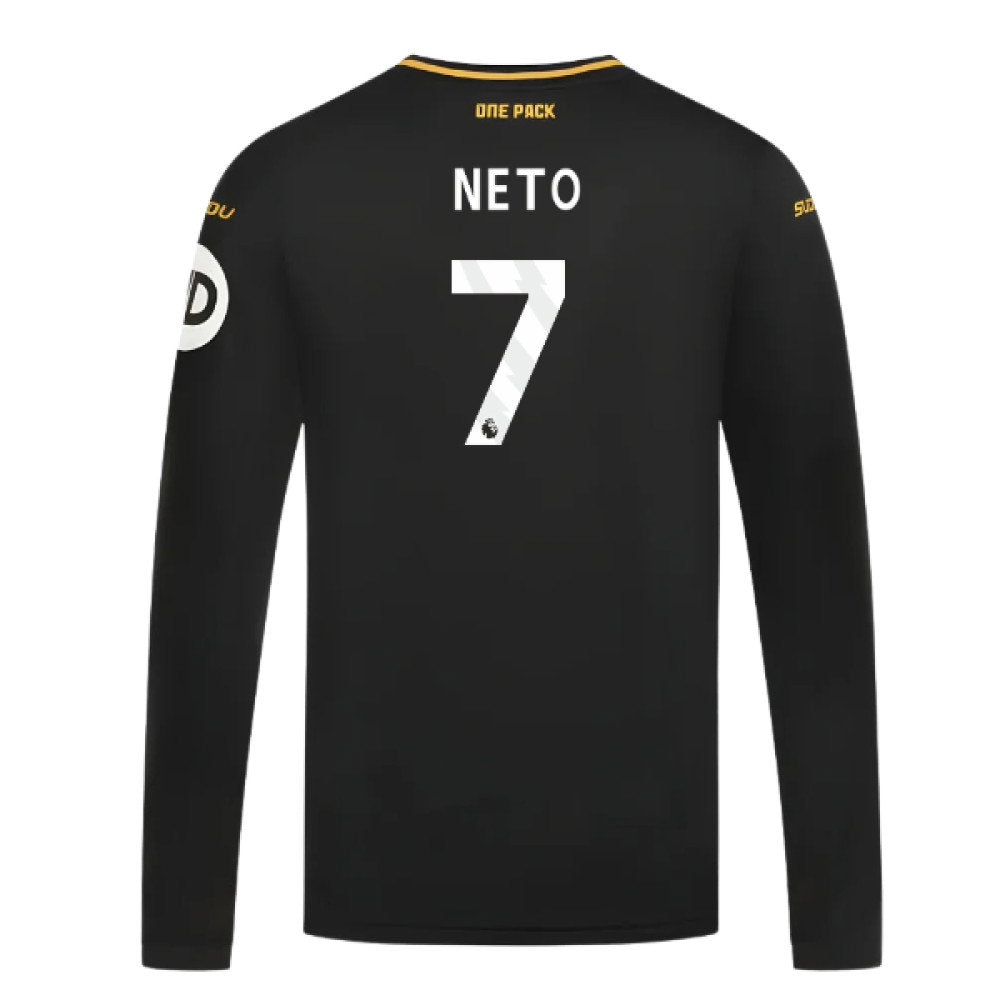 2024-2025 Wolves Long Sleeve Away Shirt (Neto 7)_0