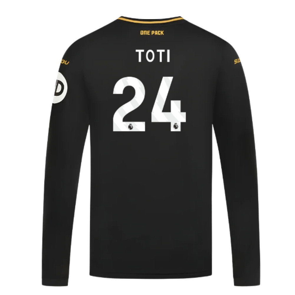2024-2025 Wolves Long Sleeve Away Shirt (Toti 24)_0