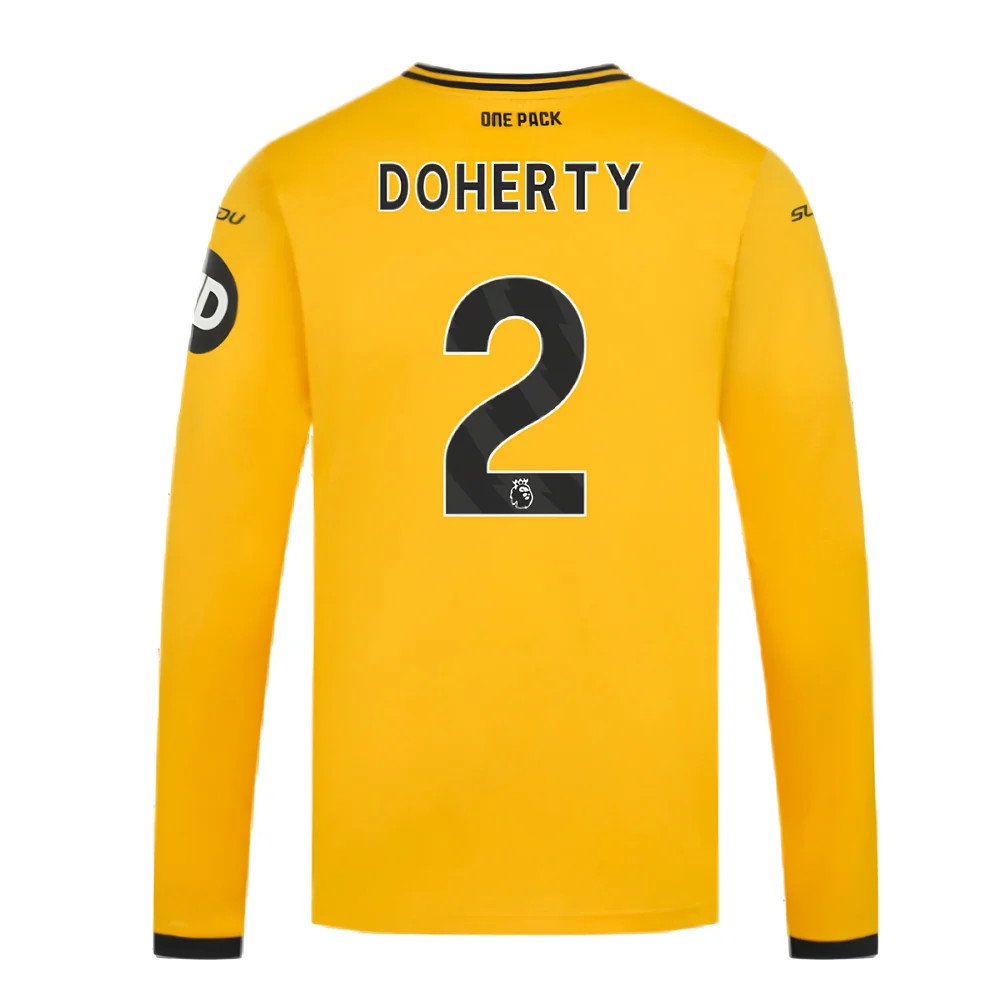 2024-2025 Wolves Long Sleeve Home Shirt (Doherty 2)_2