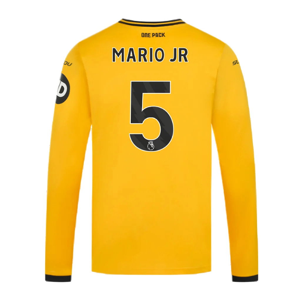 2024-2025 Wolves Long Sleeve Home Shirt (Mario JR 5)_2