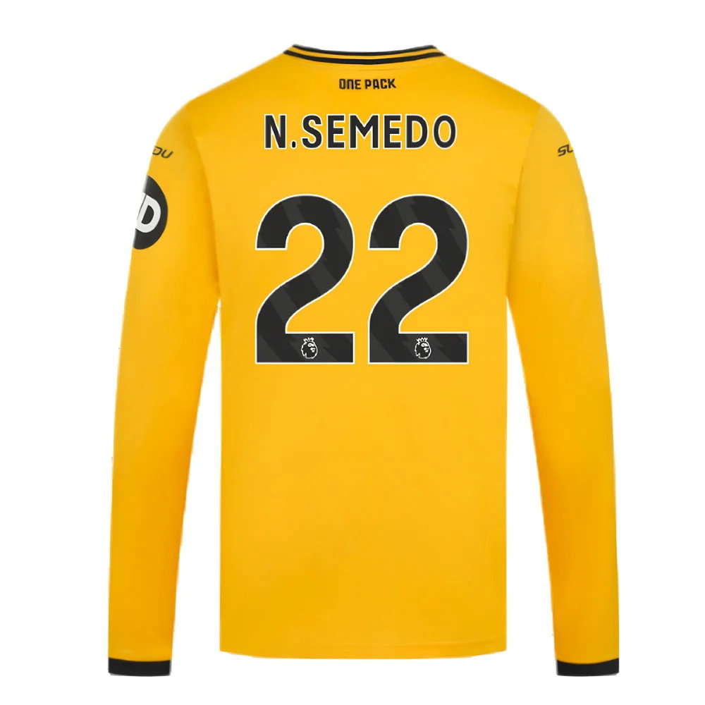2024-2025 Wolves Long Sleeve Home Shirt (N.Semedo 22)_2