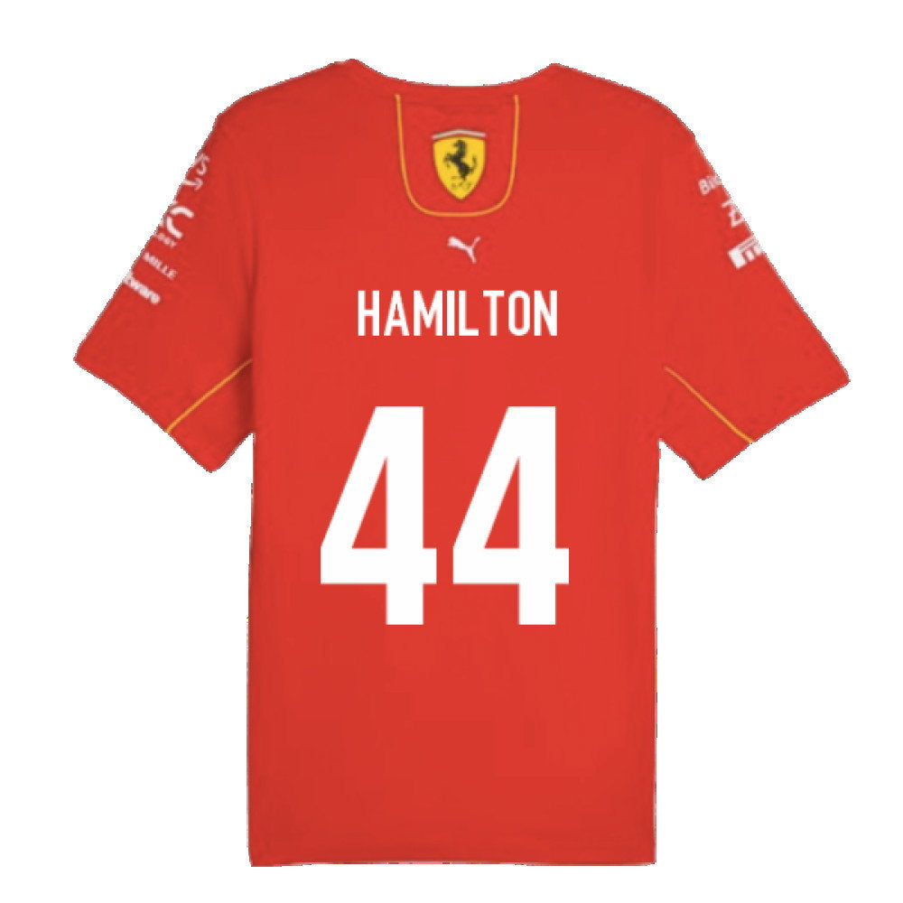 2024 Scuderia Ferrari Team T-Shirt (Red) (Hamilton 44)_2