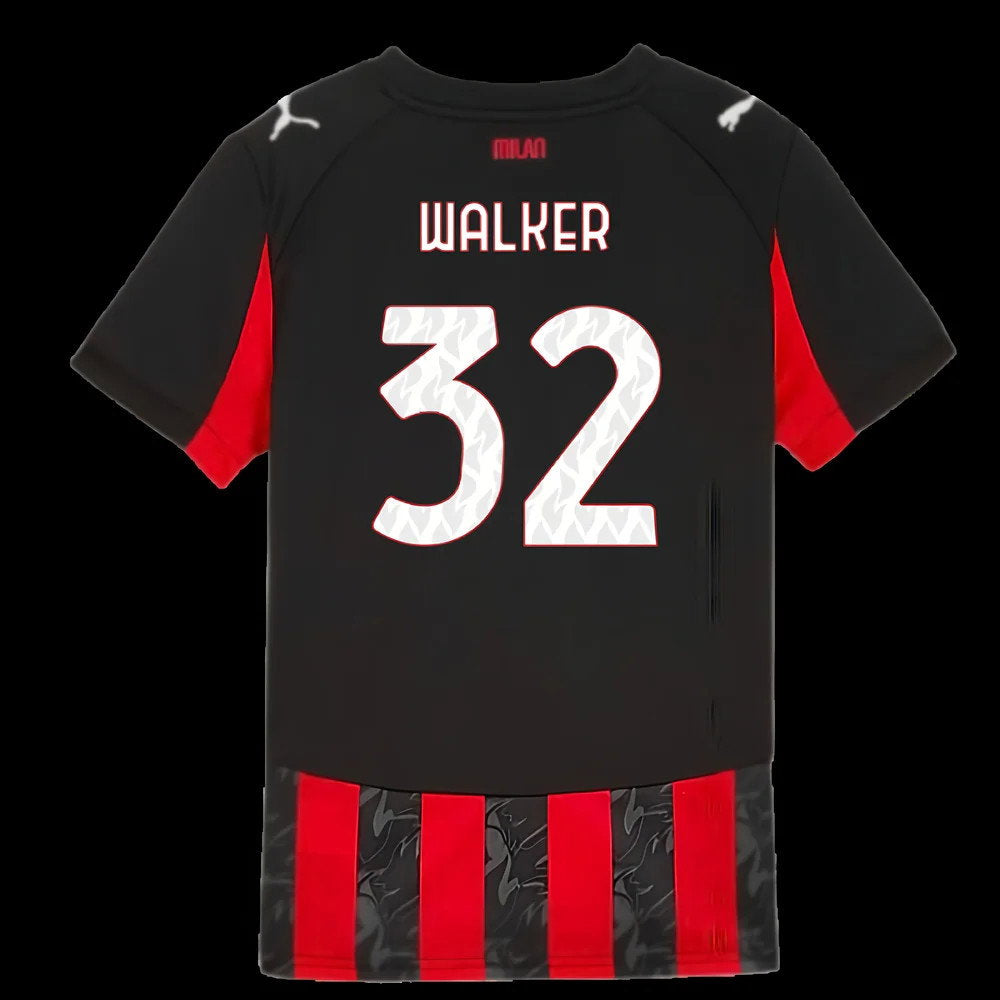 2025-2026 AC Milan Home Shirt (Kids) (Walker 32)_2