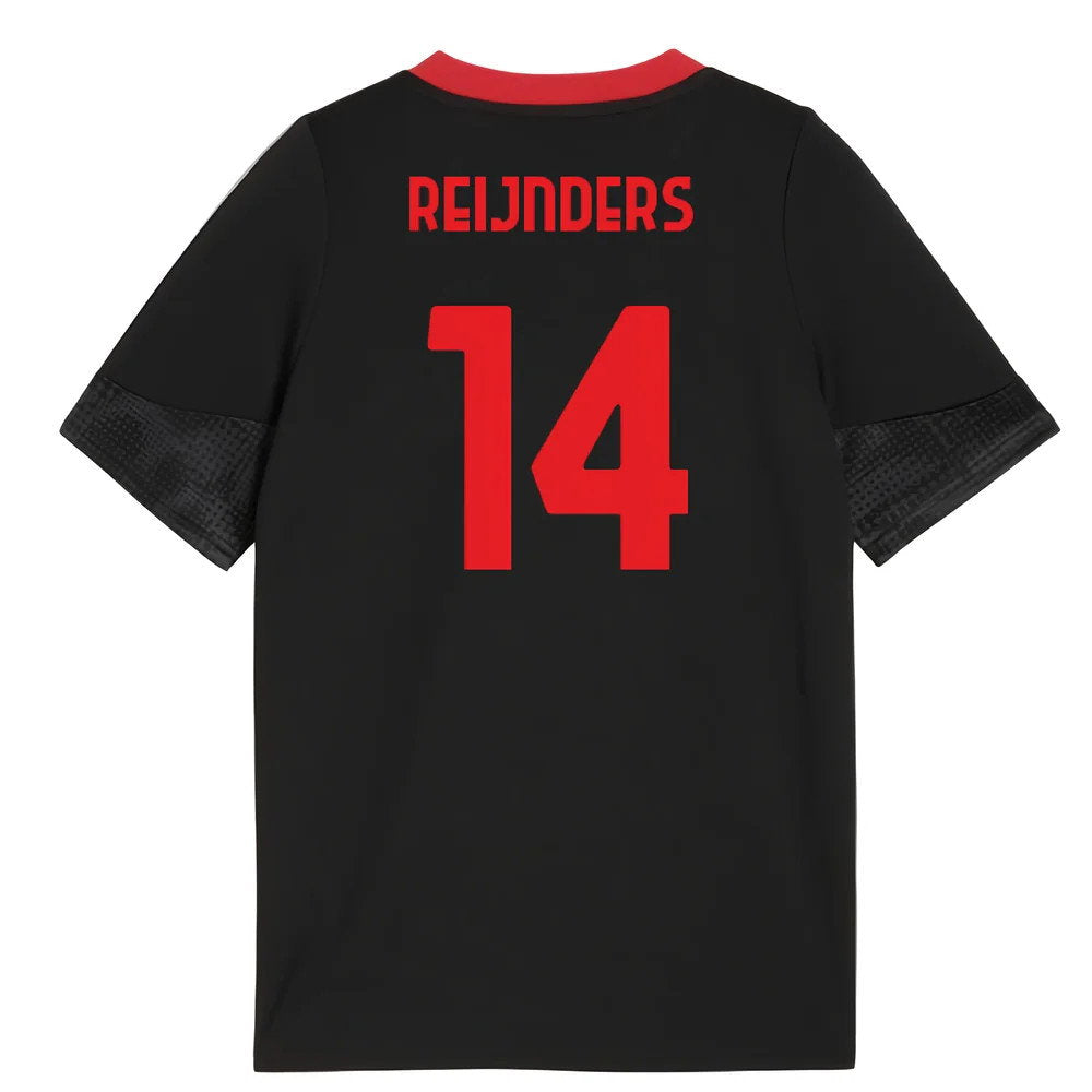 2025-2026 AC Milan Training Jersey (Black) - Kids (Reijnders 14)_0