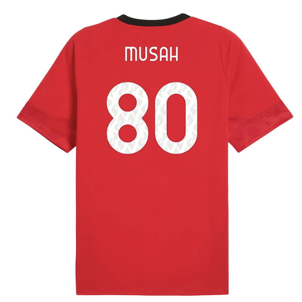 2025-2026 AC Milan Training Jersey (Red) (Musah 80)_0