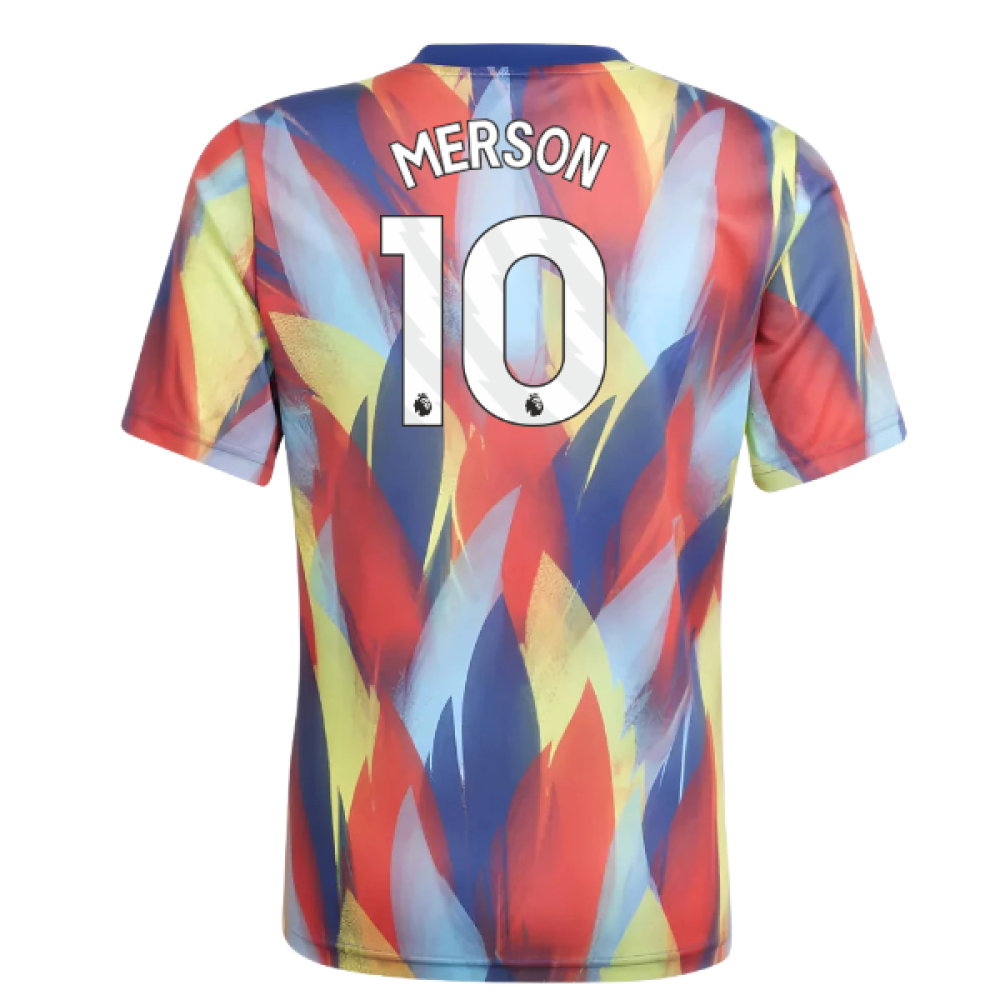 2025-2026 Arsenal Pre-Match Shirt (Victory Blue) - Kids (Merson 10)_0