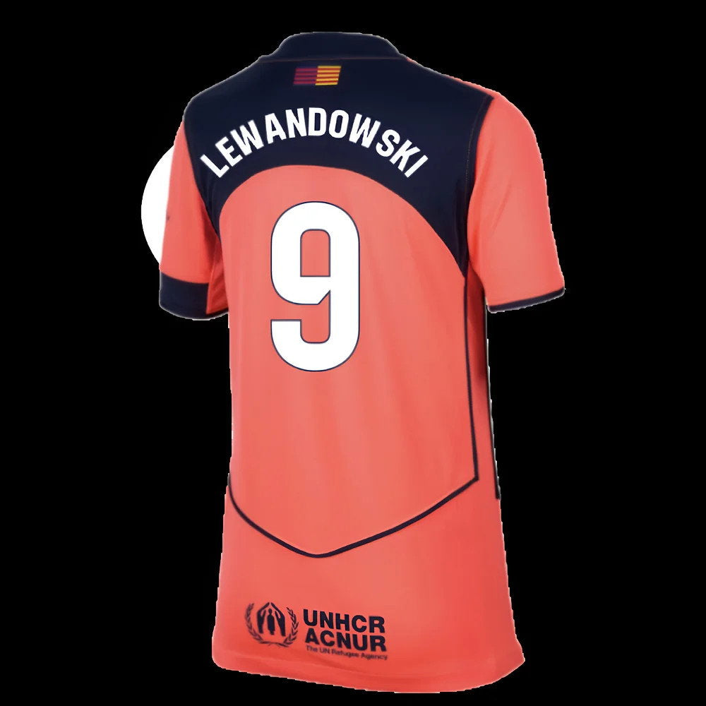 2025-2026 Barcelona Third Shirt (Kids) (Lewandowski 9)_0
