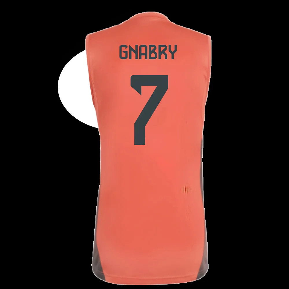 2025-2026 Bayern Munich Sleeveless Jersey (Easy Coral) (Gnabry 7)_2