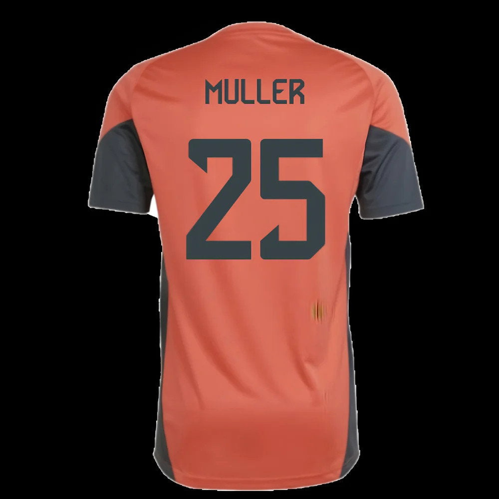 2025-2026 Bayern Munich Training Shirt (Easy Coral) (Muller 25)_2