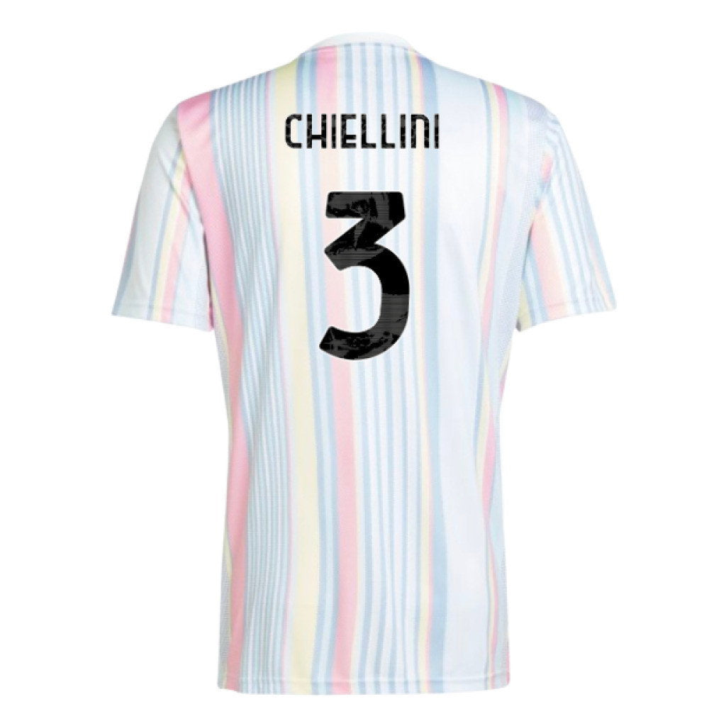 2025-2026 Juventus Pre-Match Shirt (White) (Chiellini 3)_0