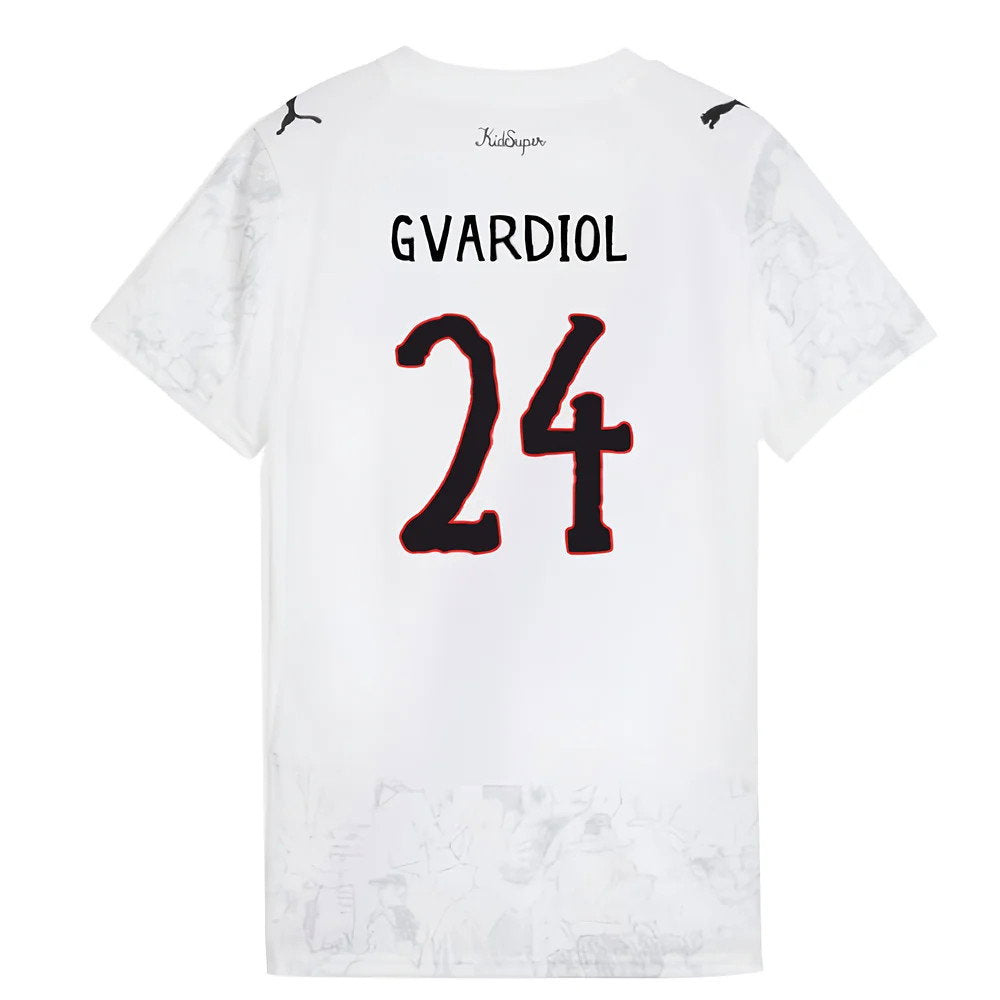 2025-2026 KIDSUPER x Manchester City CWC Shirt (White) - Womens (Gvardiol 24)_0