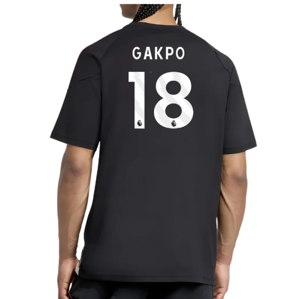 2025-2026 Liverpool Training Tee (Black) (Gakpo 18)_0