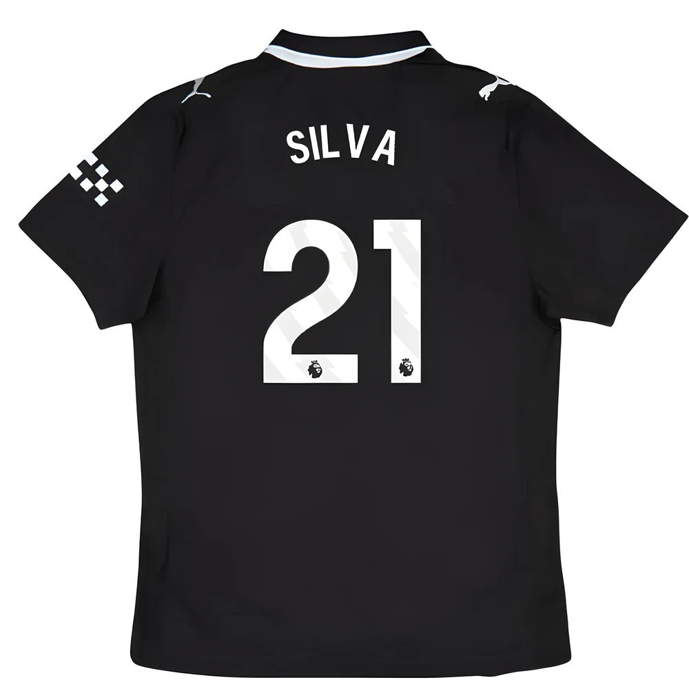 2025-2026 Man City Authentic Away Shirt (Silva 21)_0