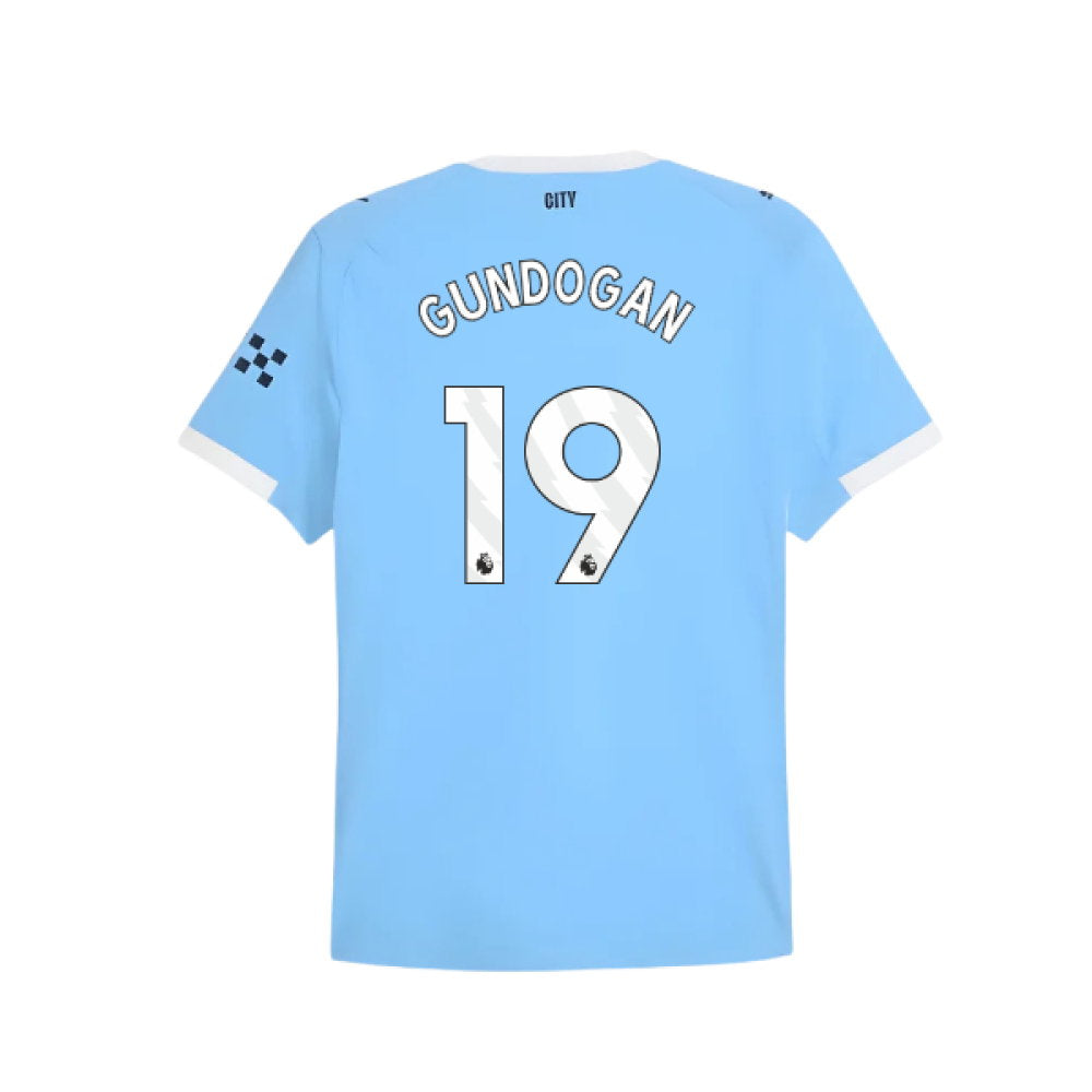 2025-2026 Man City Authentic Home Shirt (Gundogan 19)_0