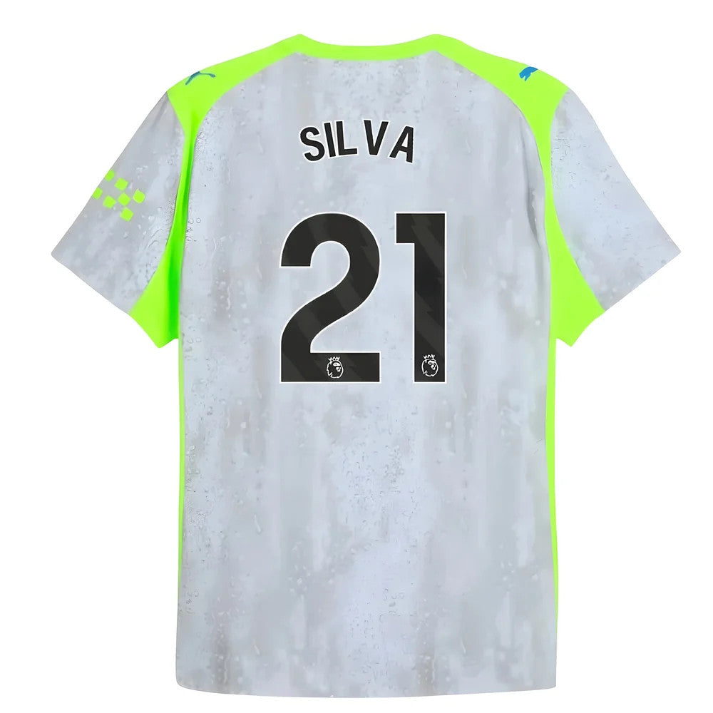 2025-2026 Man City Authentic Third Shirt (Silva 21)_0