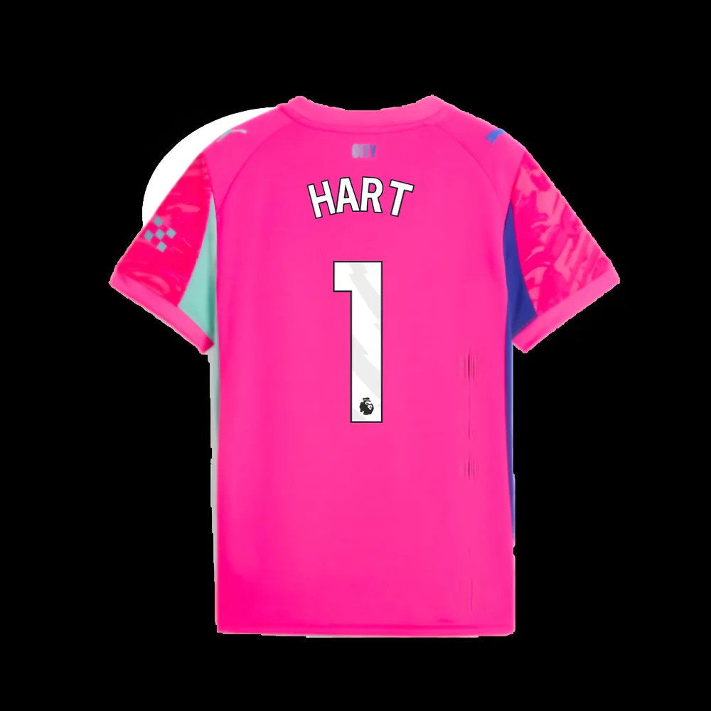 2025-2026 Man City Goalkeeper Home Shirt (Pink) - Kids (Hart 1)_2