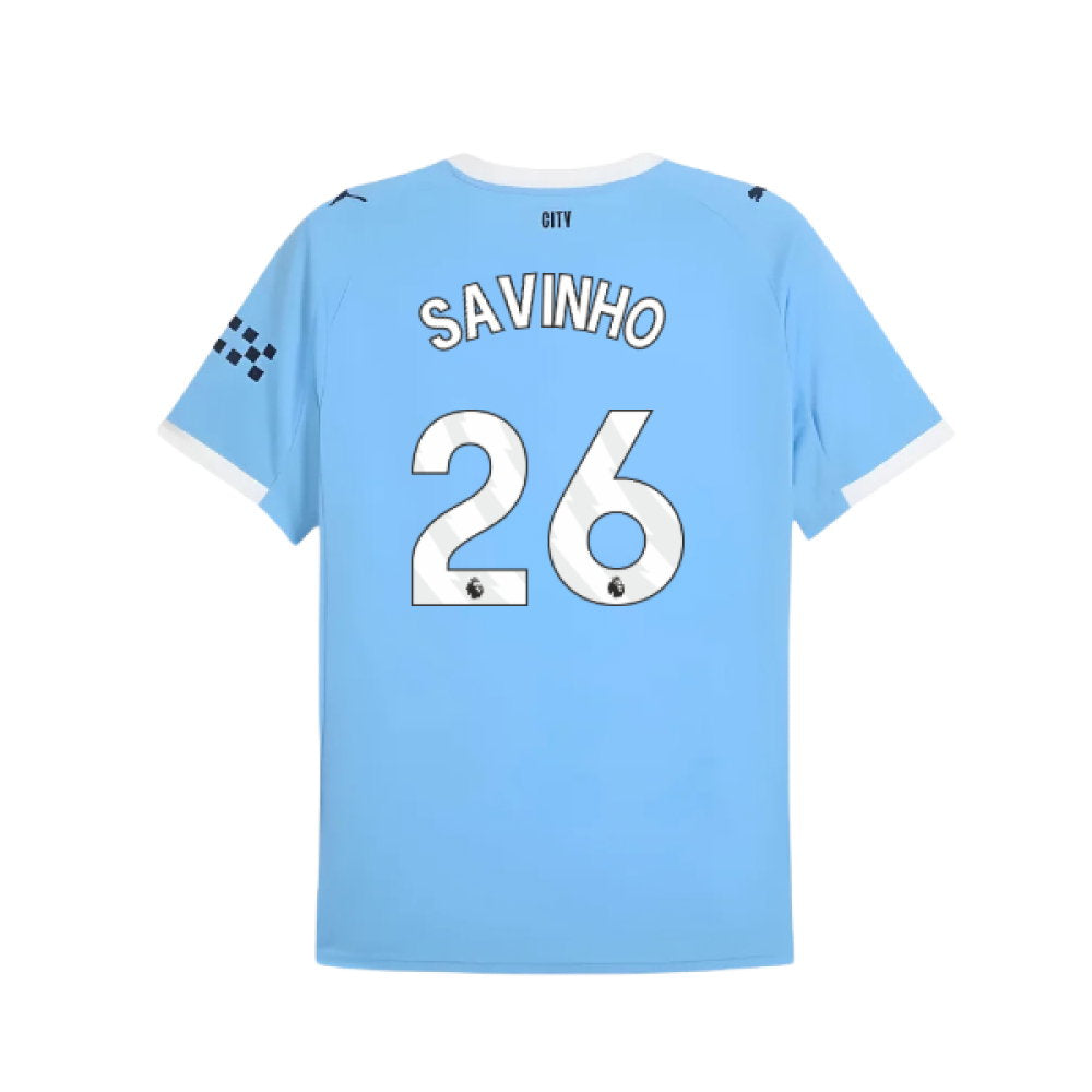 2025-2026 Man City Home Shirt (Savinho 26)_0