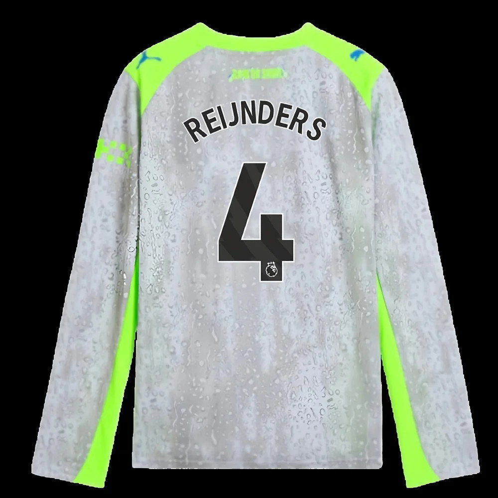 2025-2026 Man City Long Sleeve Third Shirt (Kids) (Reijnders 4)_0
