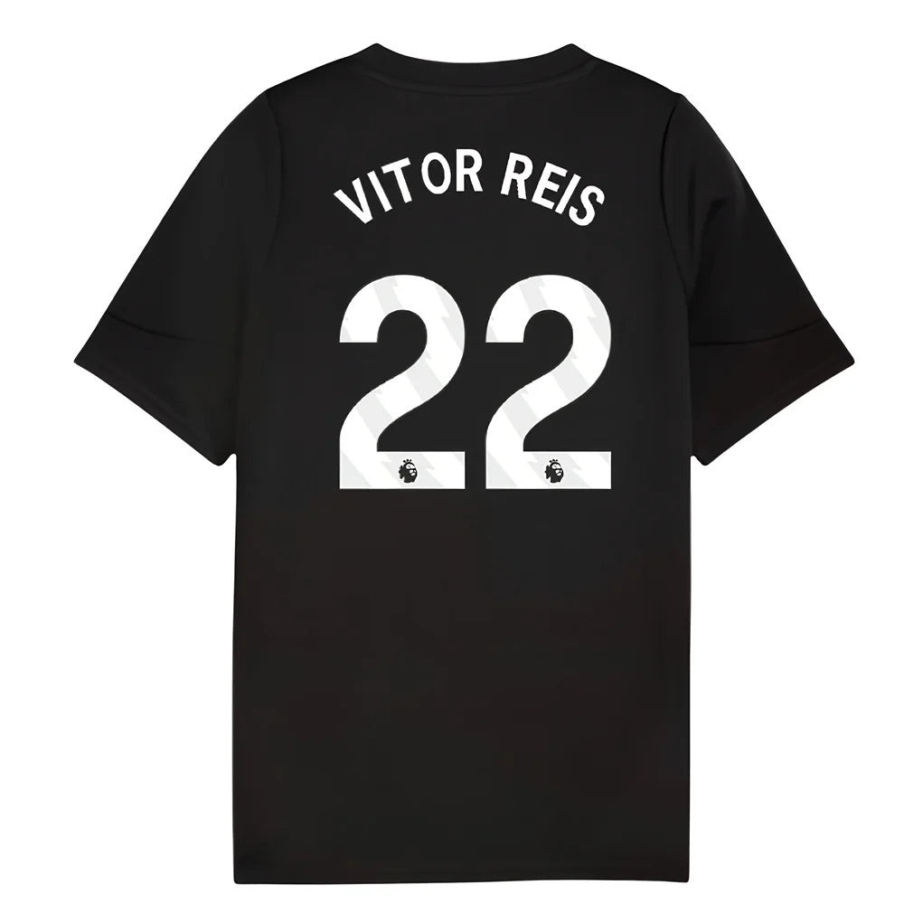 2025-2026 Man City Training Jersey (Black) - Kids (Vitor Reis 22)_0