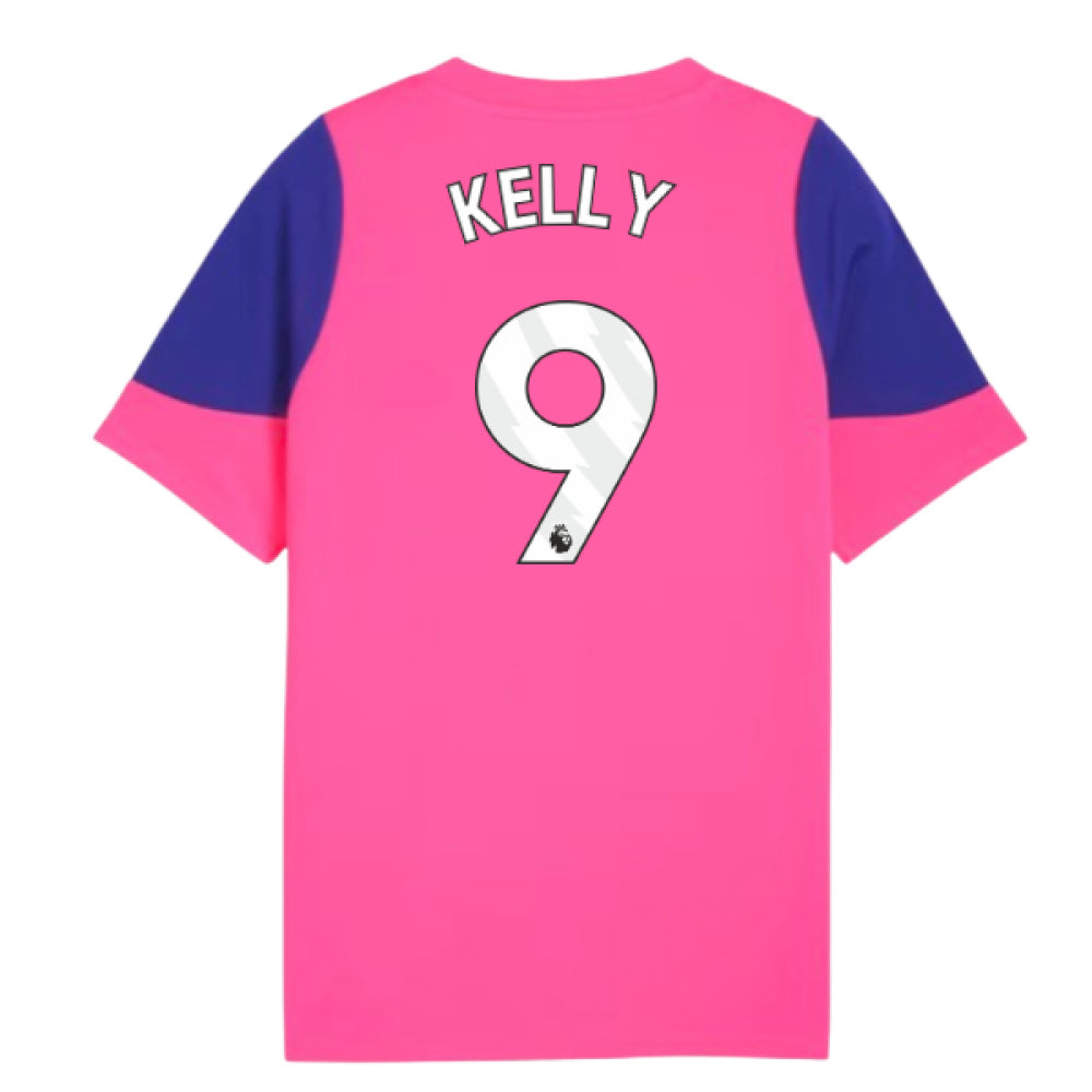 2025-2026 Man City Training Jersey (Fluro Pink) - Kids (Kelly 9)_0