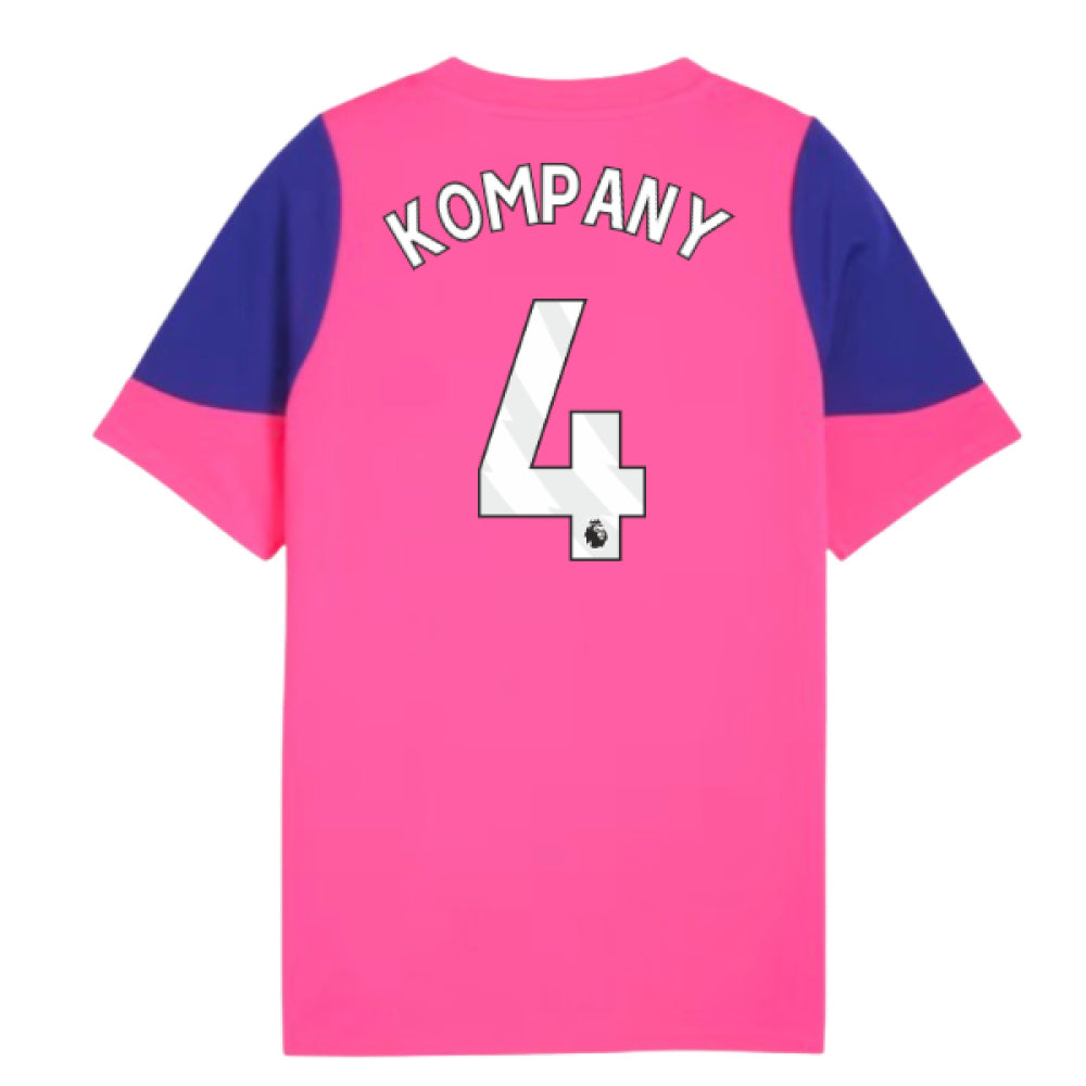 2025-2026 Man City Training Jersey (Fluro Pink) - Kids (Kompany 4)_0