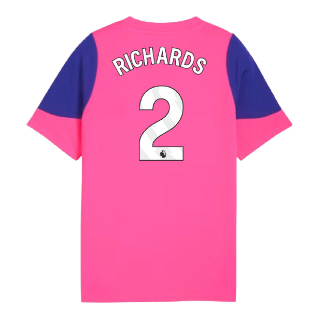 2025-2026 Man City Training Jersey (Fluro Pink) - Kids (Richards 2)_0