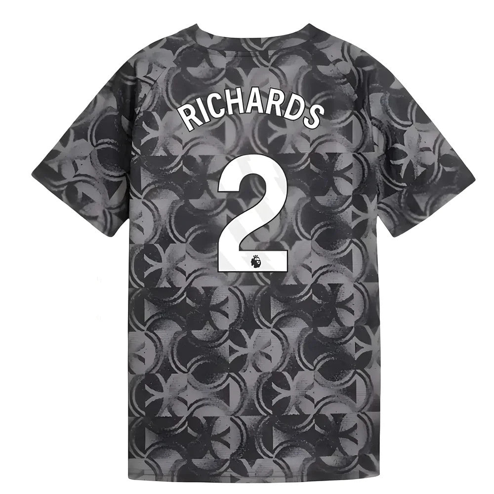 2025-2026 Man City Warm Up Jersey (Black) - Kids (Richards 2)_0